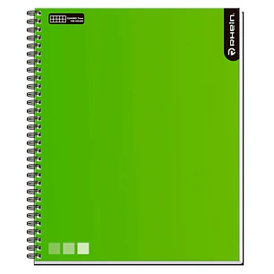 Cuaderno Univ One Color 100 HJ DMG 7 MM Verde RHEIN