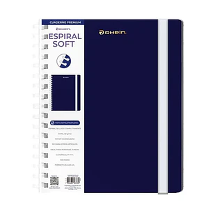Cuaderno RHEIN Univ Azul Soft PP 100 HJ C7MM