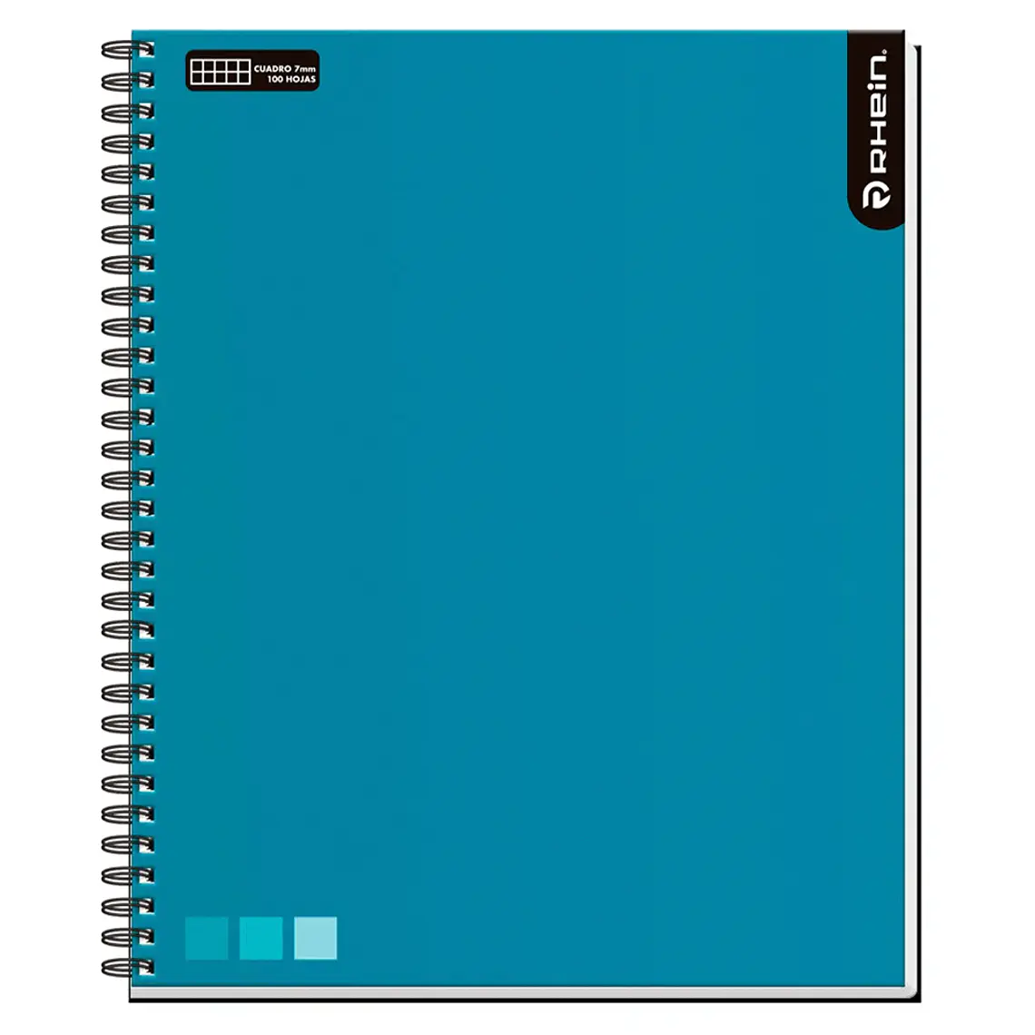 Cuaderno Univ One Color 100 HJ DMG 7 MM Celeste RHEIN 1