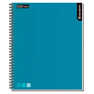 Cuaderno Univ One Color 100 HJ DMG 7 MM Celeste RHEIN