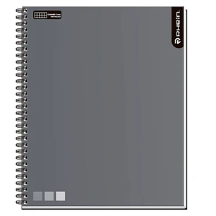 Cuaderno Univ One Color 100 HJ DMG 7 MM Gris RHEIN