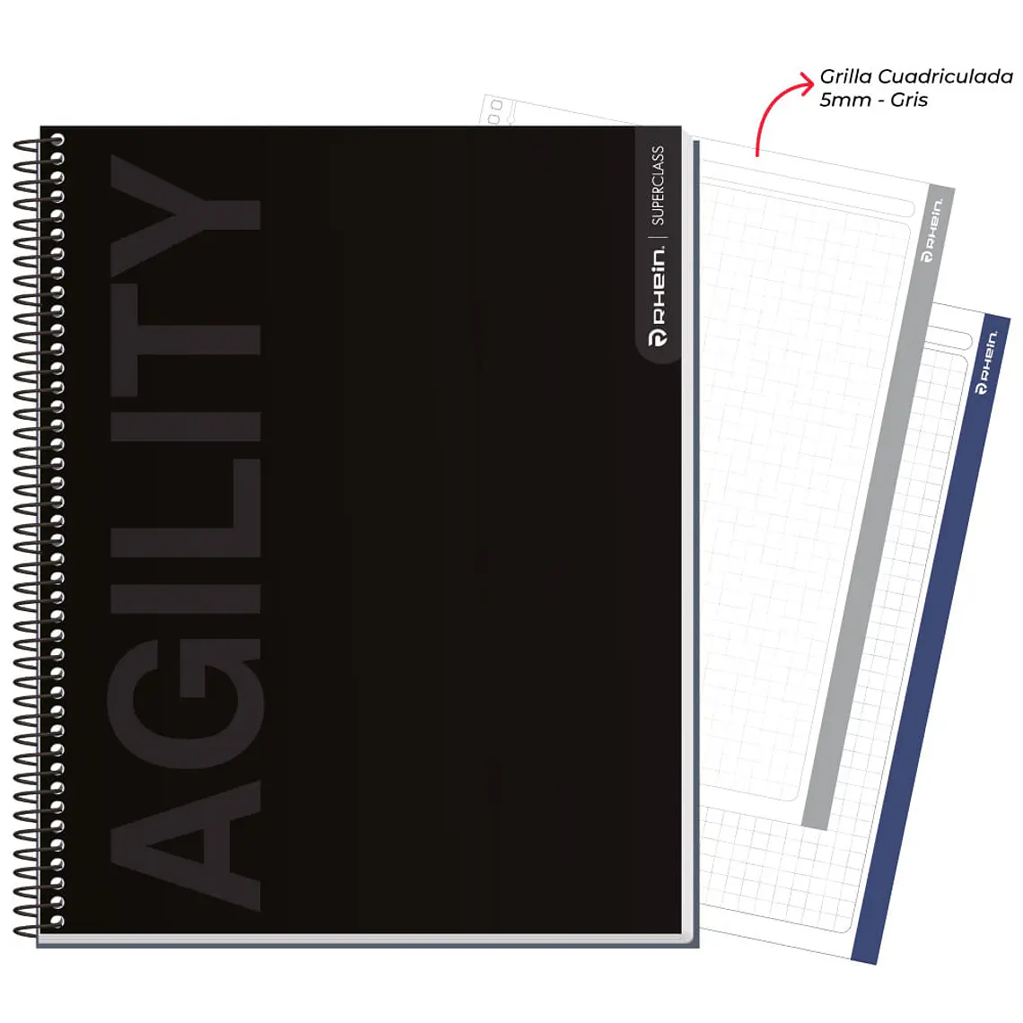 Cuaderno RHEIN Super Class 1/2 Oficio Neutral 120 HJ 2