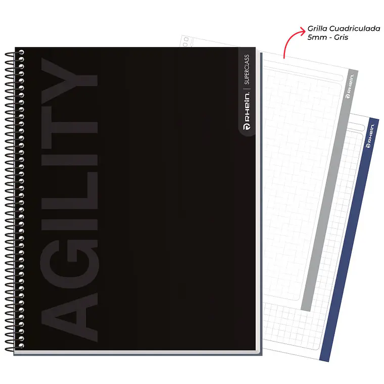 Cuaderno RHEIN Super Class 1/2 Oficio Neutral 120 HJ 2