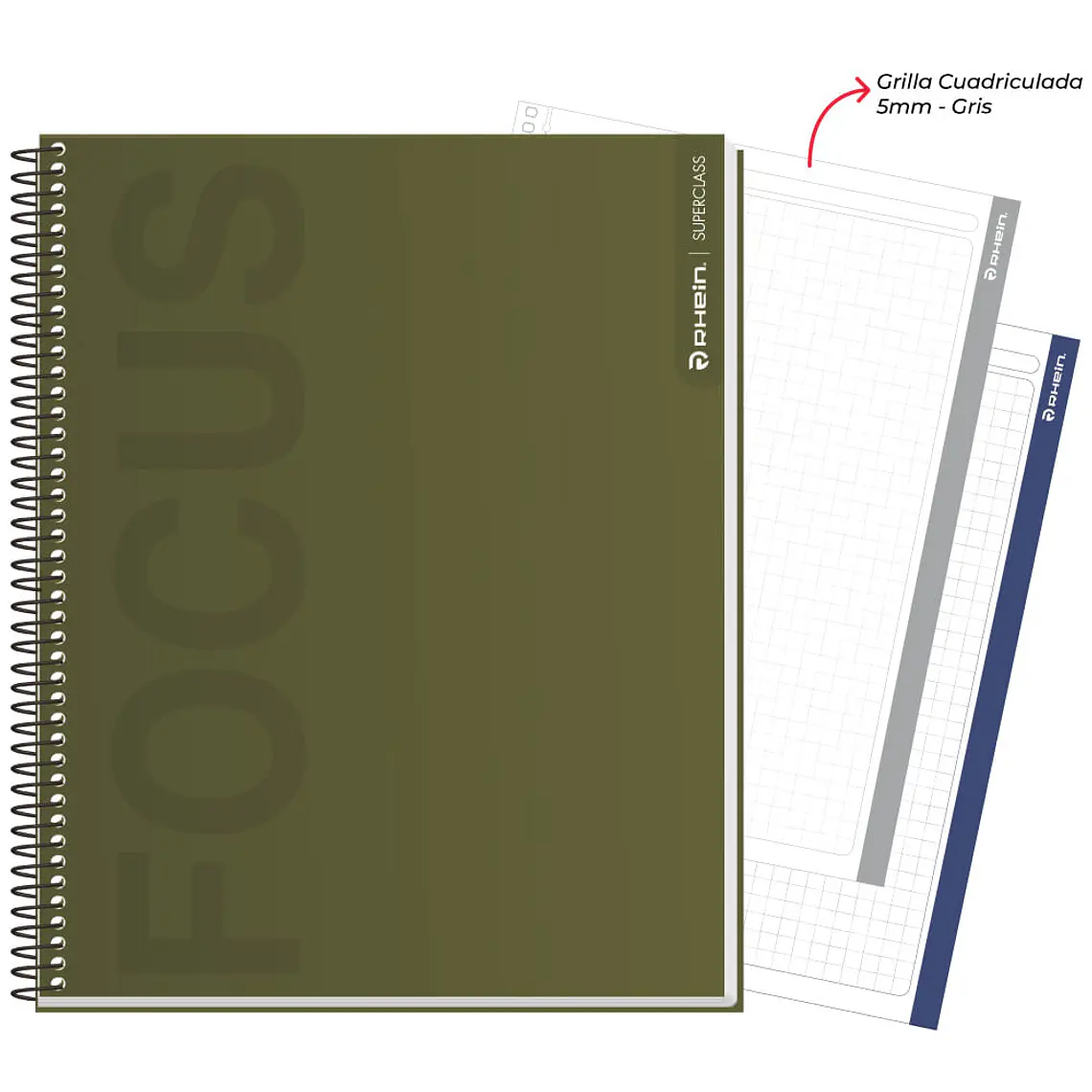 Cuaderno RHEIN Super Class 1/2 Oficio Neutral 120 HJ 4