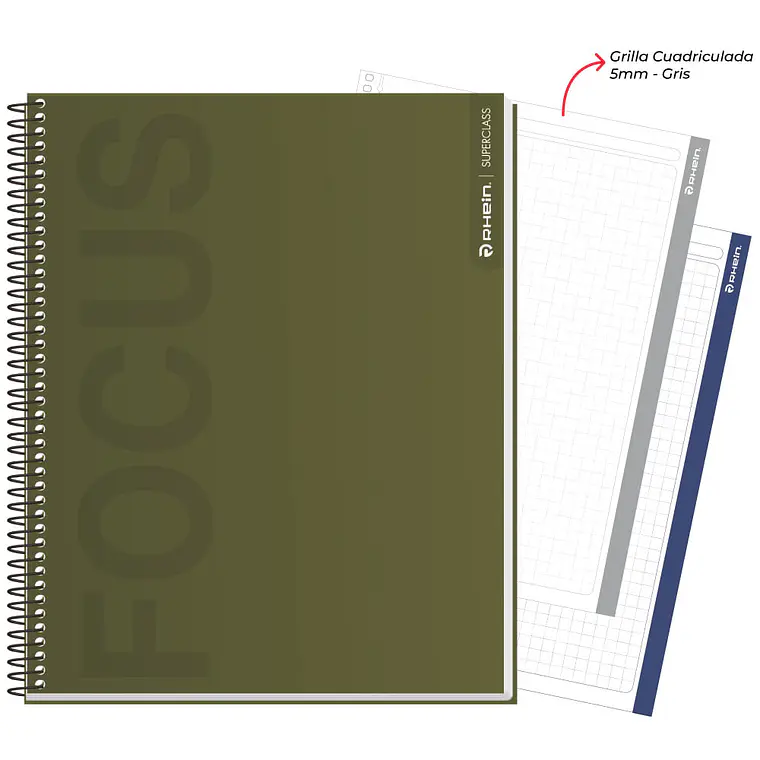 Cuaderno RHEIN Super Class 1/2 Oficio Neutral 120 HJ 4