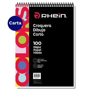Croquera De Dibujo RHEIN Carta 21,6X27,9M