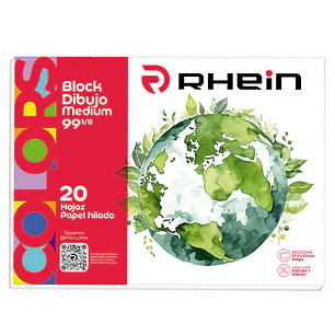 Block De Dibujo Medium RHEIN 99 1/8 20 Hojas