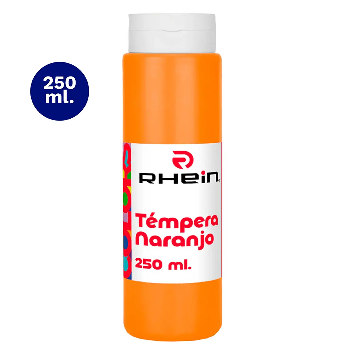 Tempera 250 ML Naranjo 1
