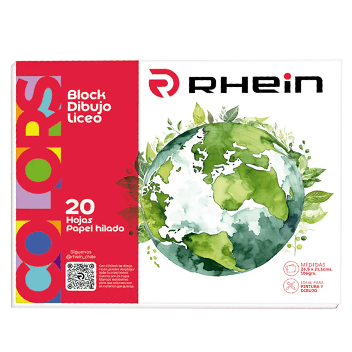 Block De Dibujo Liceo RHEIN 60 20 Hojas 1