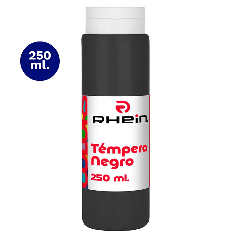 Tempera 250 ML Negro 1
