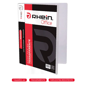 Carpeta Basic File A4 Transparente