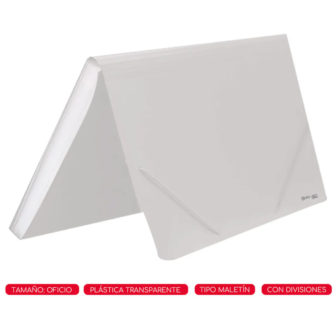 Carpeta Fuelle Con 12 Div Rayado Transp 1