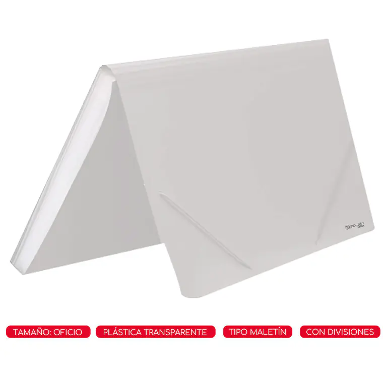 Carpeta Fuelle Con 12 Div Rayado Transp 1