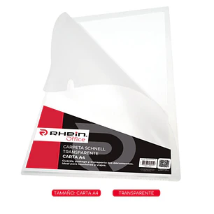 Carpeta Schnell Transp Cta A4