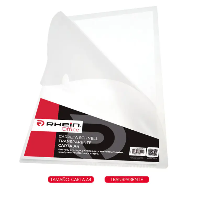 Carpeta Schnell Transp Cta A4 1