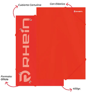 Carpeta C/Elástico Cartulina OF Naranjo