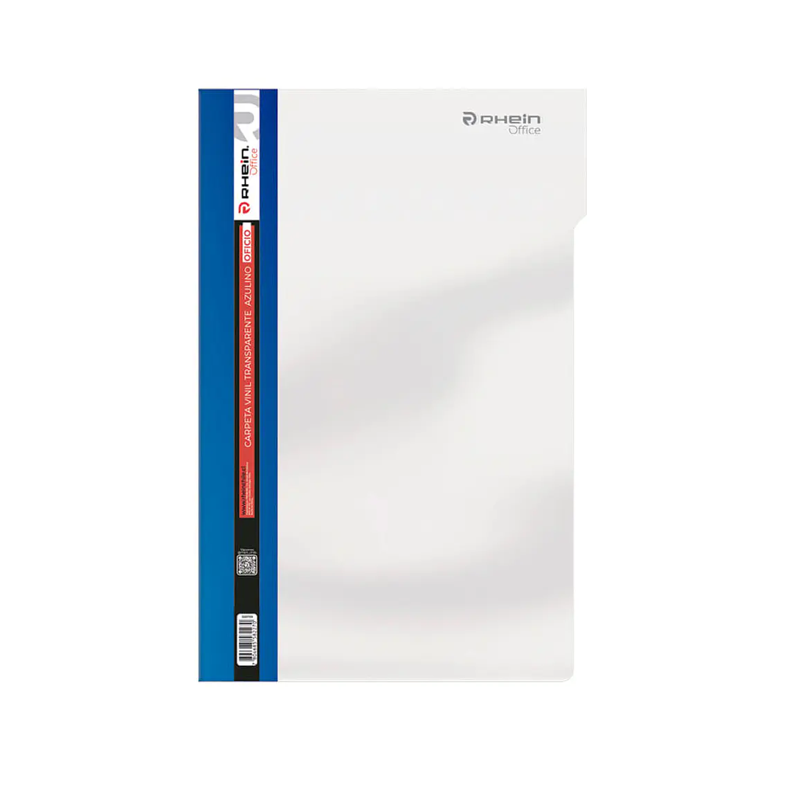 Carpeta Vinil Transparente Oficio Azulino 1
