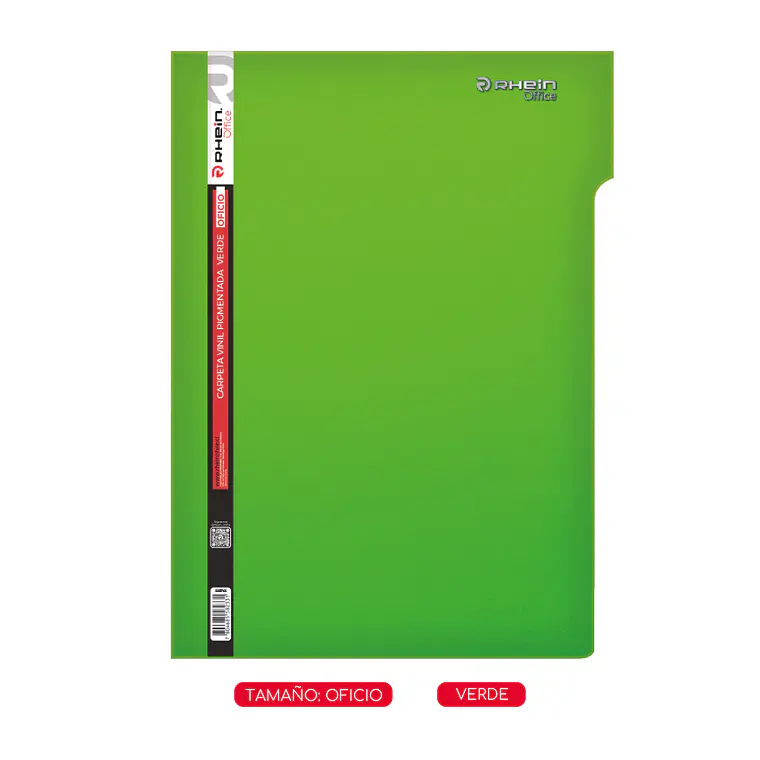 Carpeta Vinil Pigmentada Oficio Verde 1