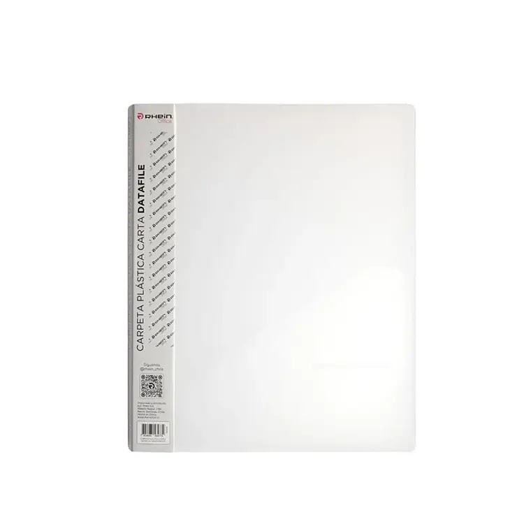Carpeta Plástica Carta Datafile Transparente RHEIN 1