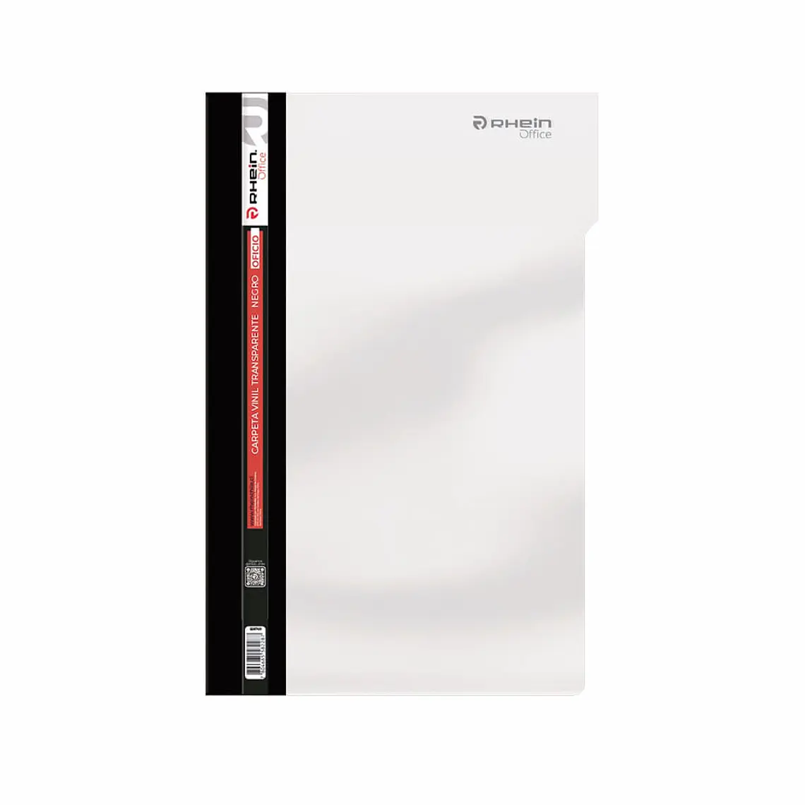 Carpeta Vinil Transparente Oficio Negro 1