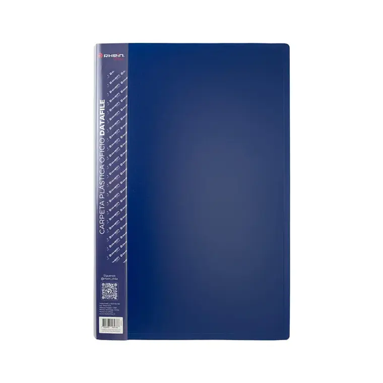 Carpeta Plástica Oficio Datafile Azul RHEIN 1