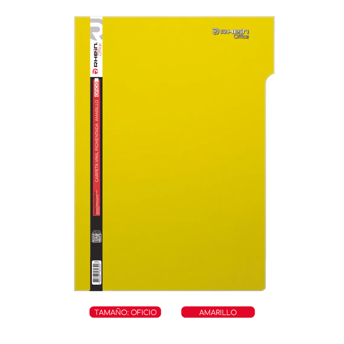 Carpeta Vinil Pigmentada Oficio Amarillo 1