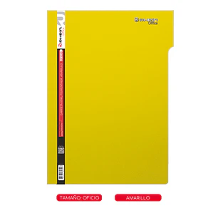 Carpeta Vinil Pigmentada Oficio Amarillo
