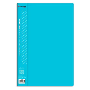 Carpeta Plástica Oficio Datafile Celeste RHEIN