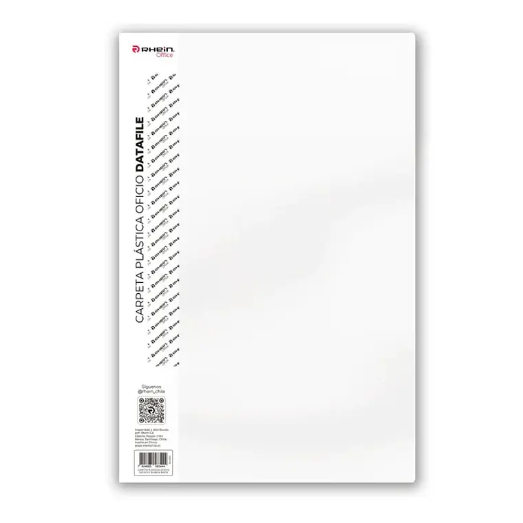 Carpeta Plástica Oficio Datafile Blanca RHEIN 1
