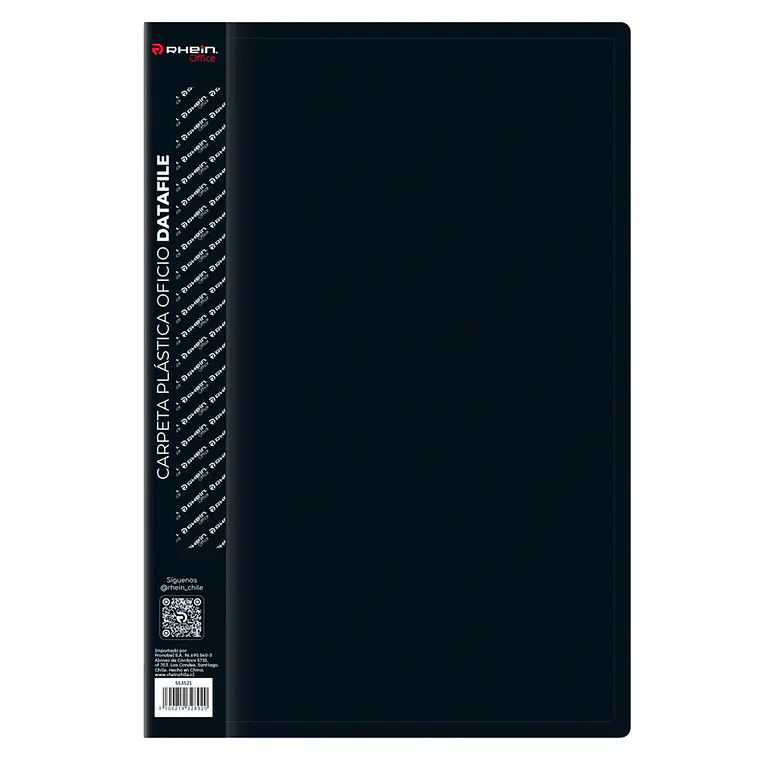 Carpeta Plástica Oficio Datafile Negra RHEIN 1