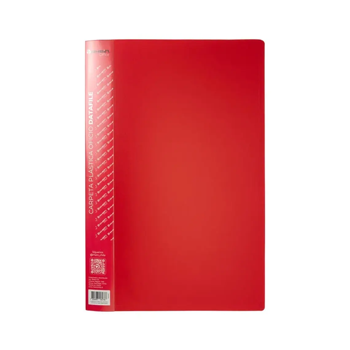 Carpeta Plástica Oficio Datafile Roja RHEIN 1