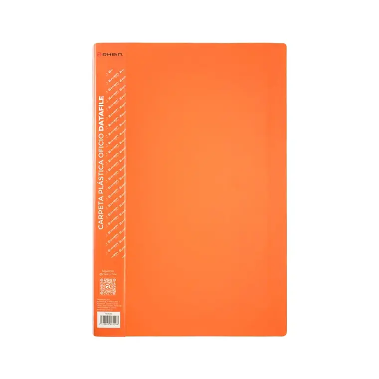 Carpeta Plástica Oficio Datafile Naranja RHEIN 1