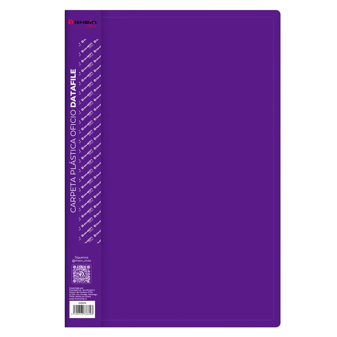 Carpeta Plástica Oficio Datafile Morada RHEIN 1