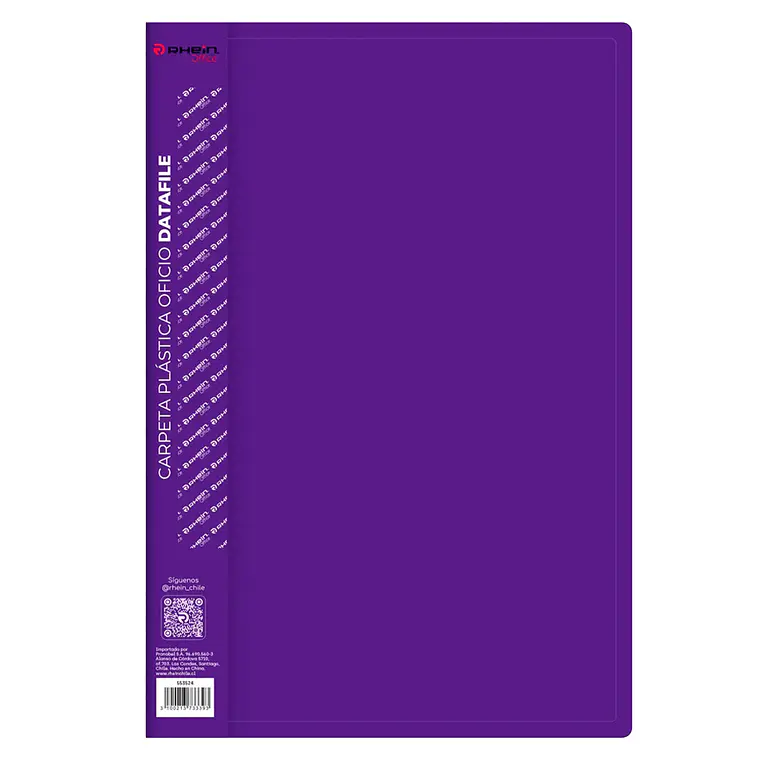 Carpeta Plástica Oficio Datafile Morada RHEIN 1