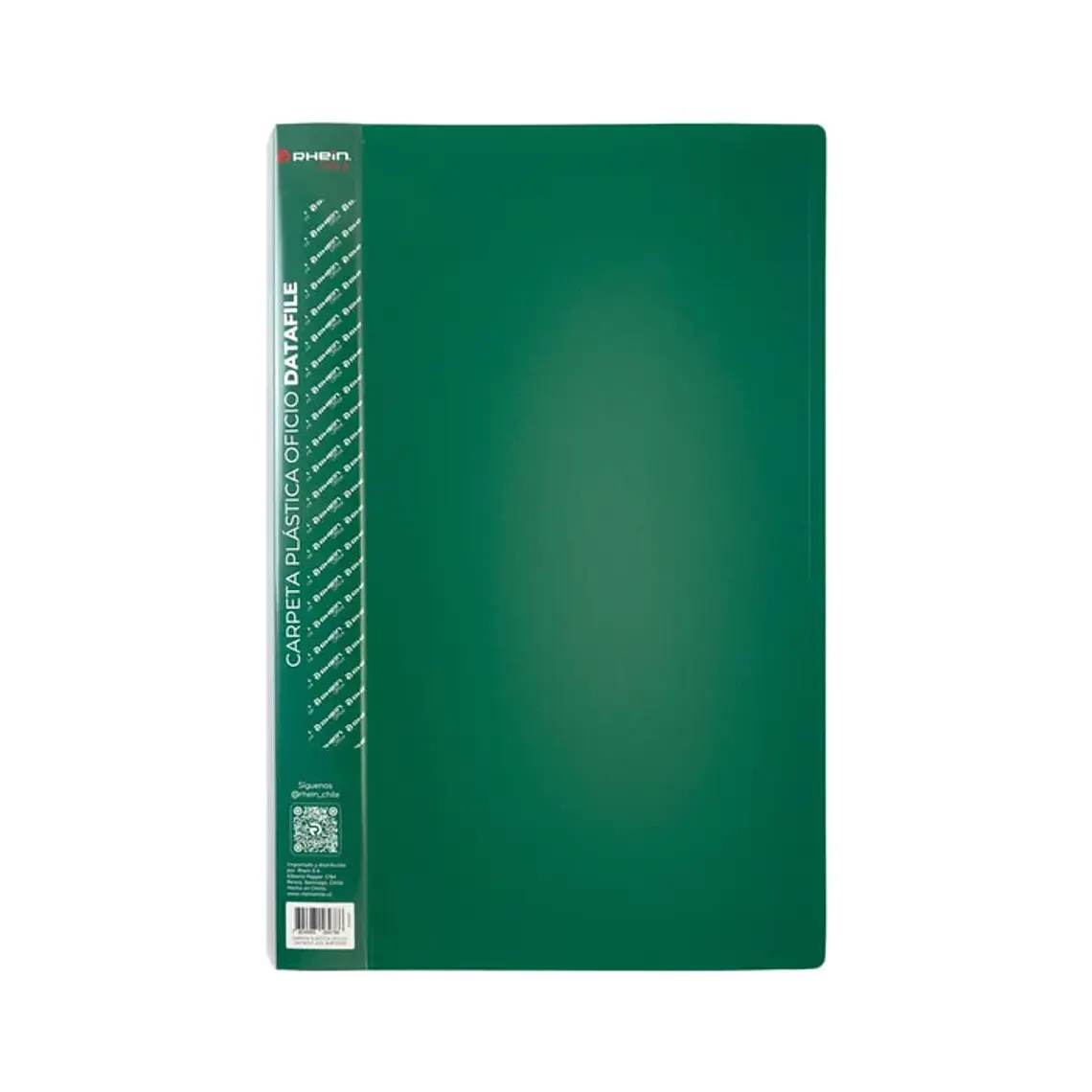Carpeta Plástica Oficio Datafile Verde RHEIN 1