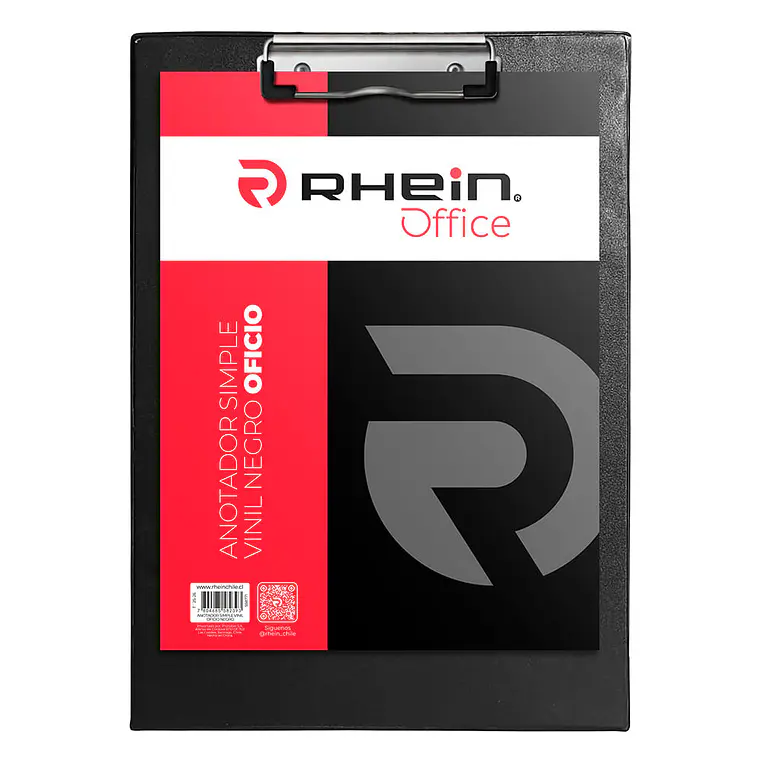 Anotador Simple Vinil Oficio Negro RHEIN 1