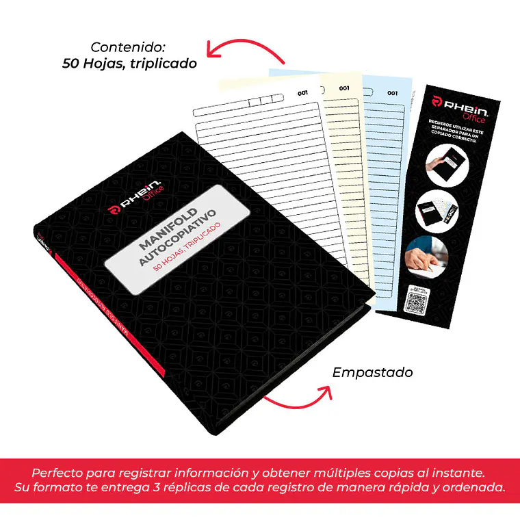 Libro Manifold Triplicado Autocopiativo 2