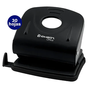 Perforadora Grande Metal 30 Hjs Negra
