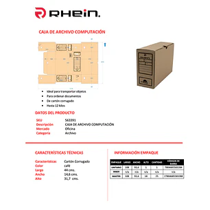 Caja De Archivo Computacion