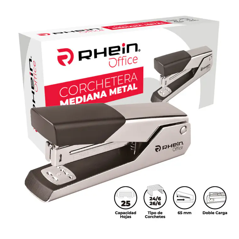 Corchetera Metal Media 25 HJS Plateada 1