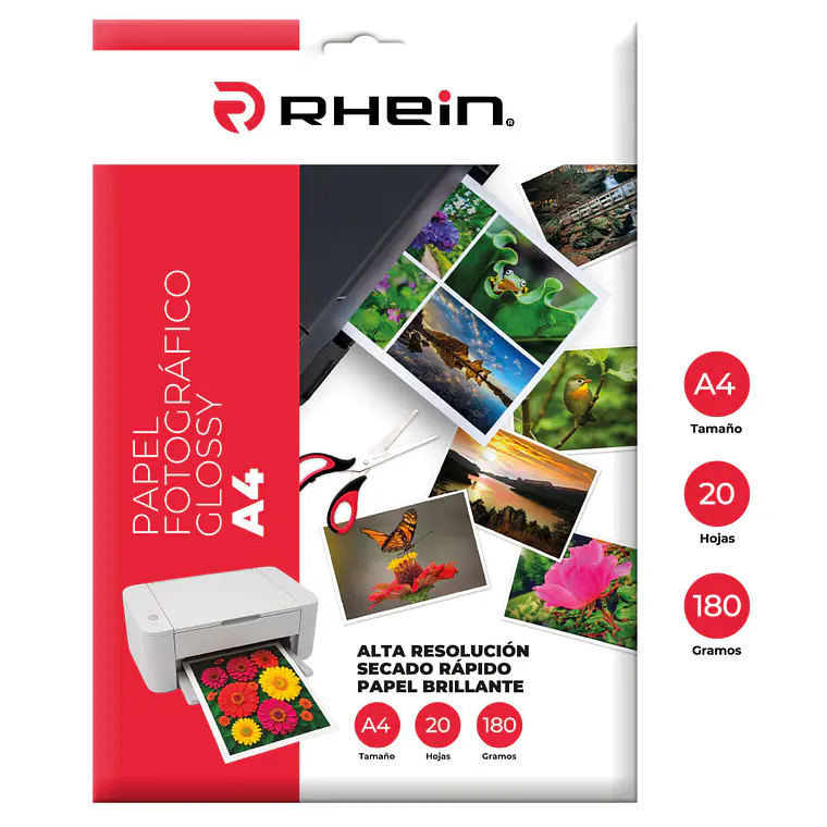 Papel Fotografico Glossy A4 180 GRS 20 HJ 1