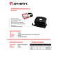 Perforadora Mediana Metal 20 Hjs Negra - Miniatura 2
