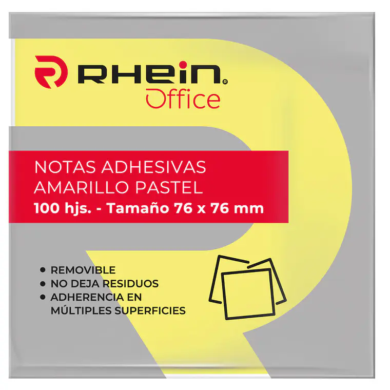 Nota Adhesiva 654 Amarillo 100 Hojas 1