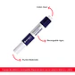 Marcador Pizarra 7 G Recargable Azul - Miniatura 2