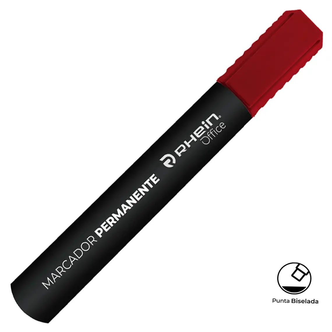 Marcador Permanente RHEIN Punta Biselada Rojo 1