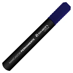 Marcador Permanente RHEIN Punta Redonda Azul