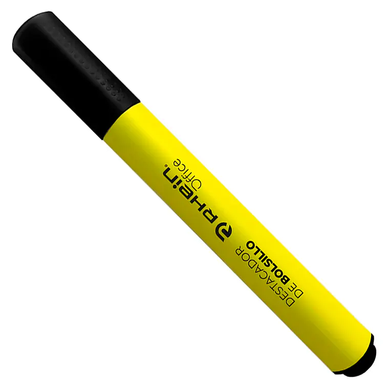 Destacador De Bolsillo RHEIN Punta Biselada Amarillo 1