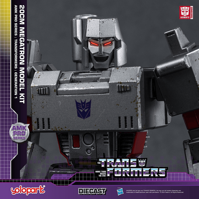 FIGURA TRANSFORMERS G1 MEGATRON - METAL DIECAST - HASBRO - YOLOPARK  3