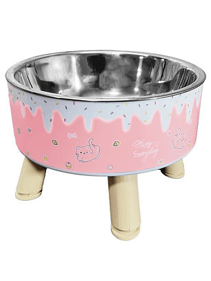 Plato Elevado Candy Style Rosado