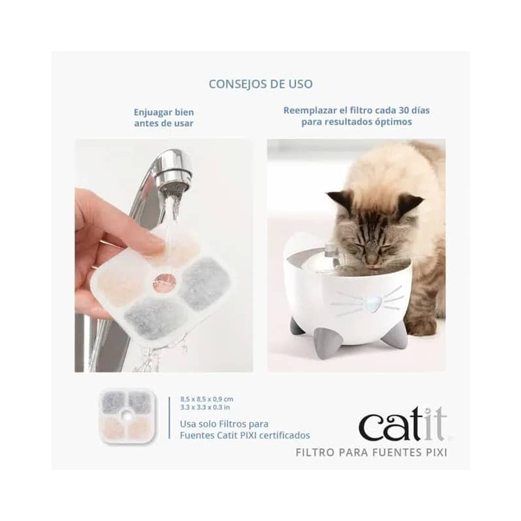 Catit Filtro Fuente Pixi 6 Unidades 4